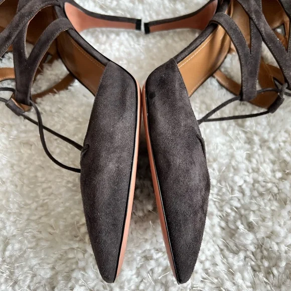 Aquazzura Belgravia suede heels - Picture 11 of 15